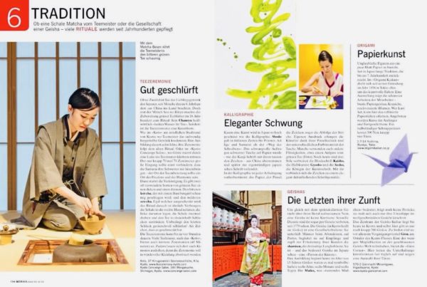 Merian magazine feature on Matcha Sho with Shoran.
